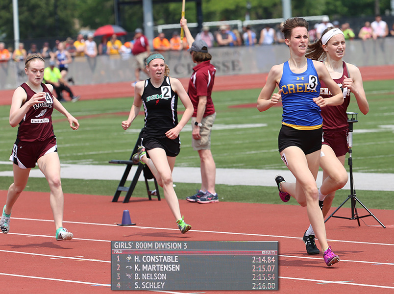800m finish